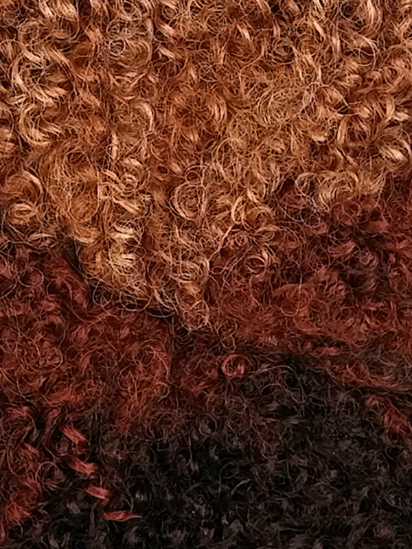 Synthetic Half Wig with Curly Jerry Curl Afro for Women - Multiple Colors