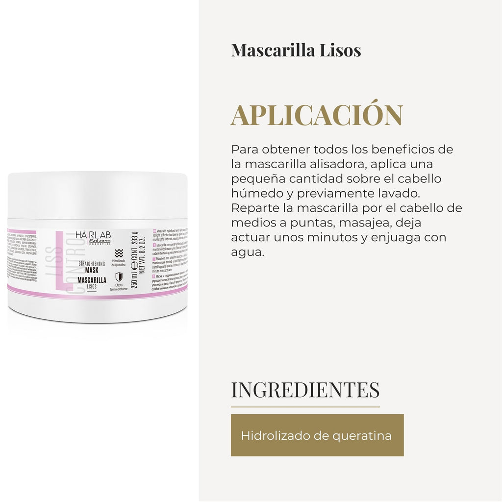 Hair Mask with Keratin & Coconut Oil for Frizz Control - 8.2 oz