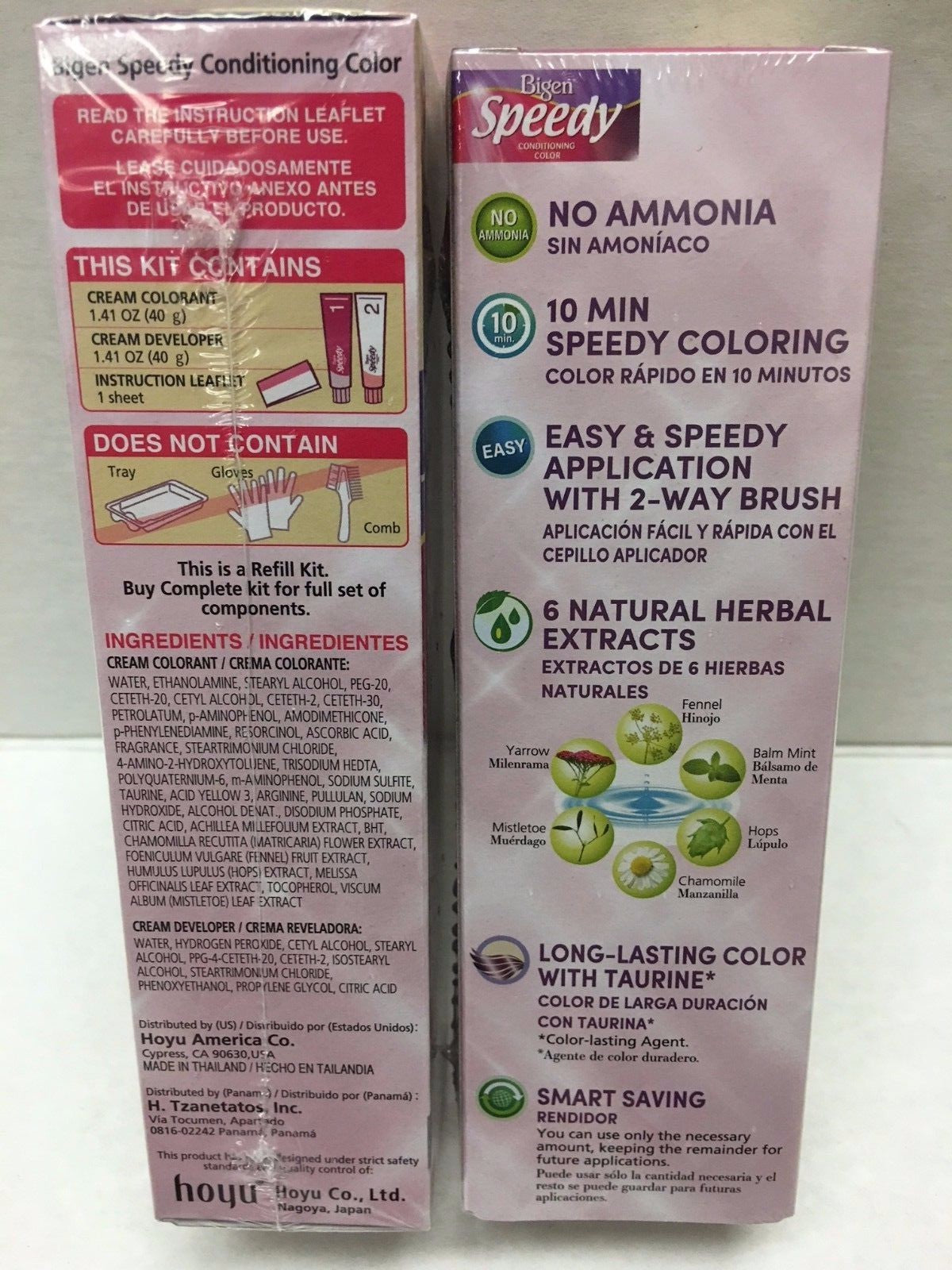 12 Pack Hair Dye Refill Colors - Natural Herbal Extracts, Assorted Shades