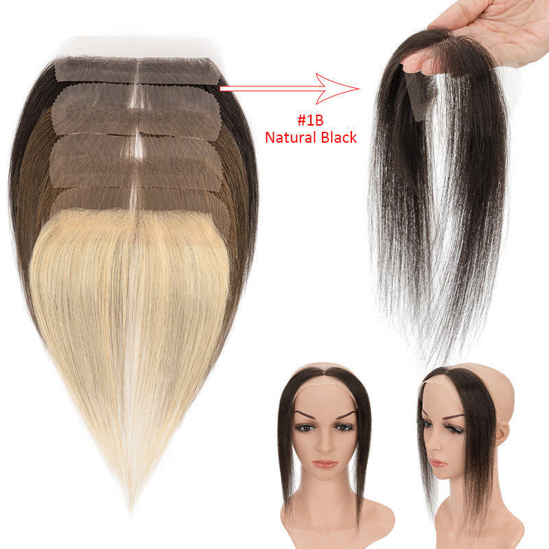 Full Lace Hair Topper for Women Receding Hairline Cover Remy Human Hair