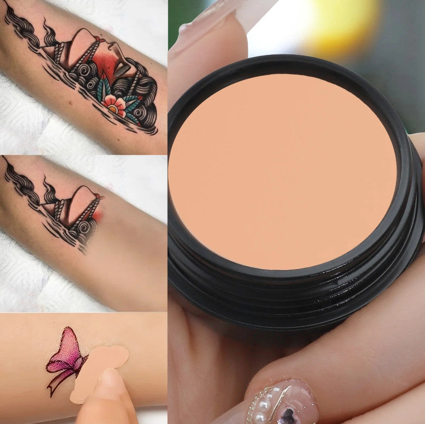Waterproof Full Coverage Concealer for Tattoos & Scars – Natural Finish