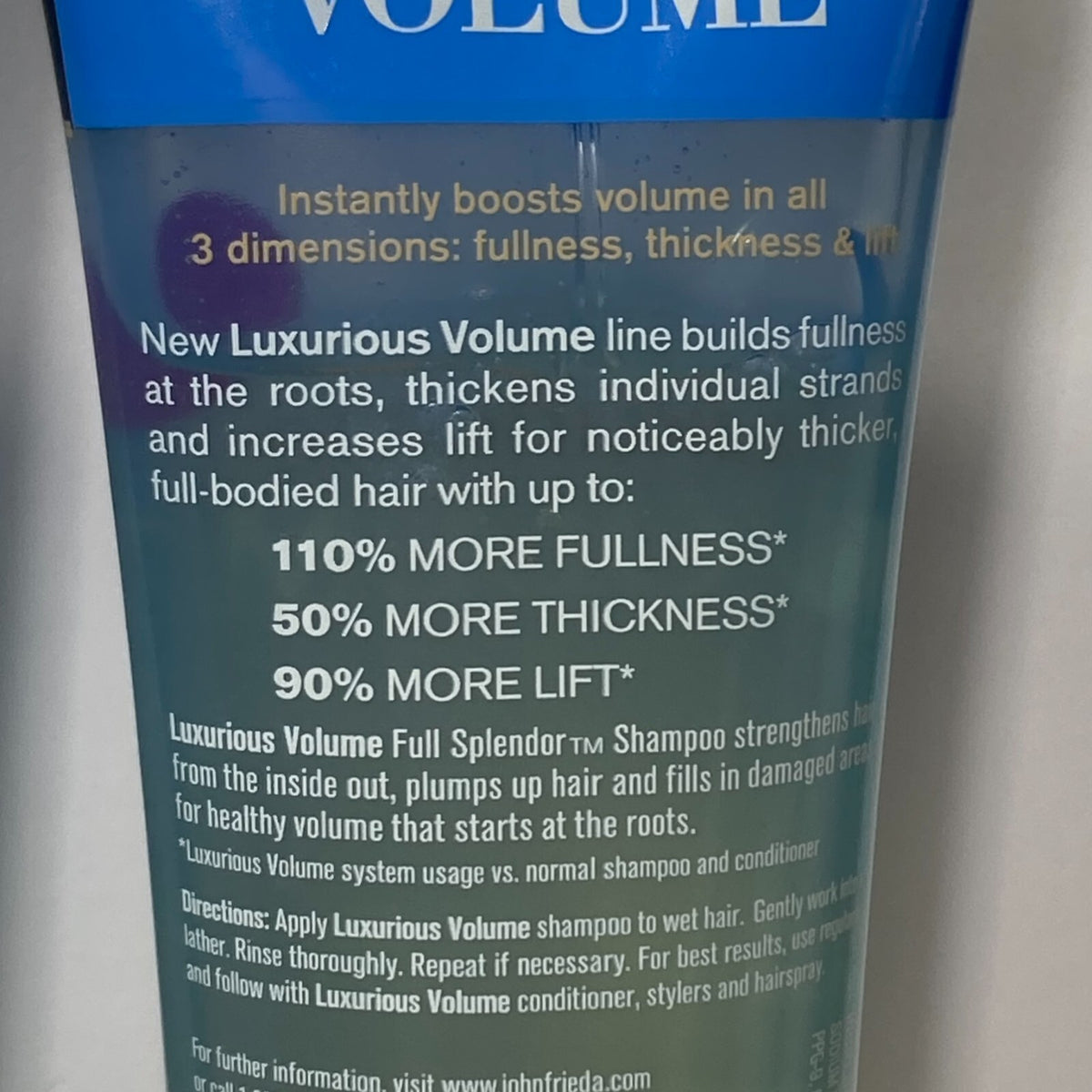 John Frieda Full Splendor Luxurious Volume Shampoo - Discontinued