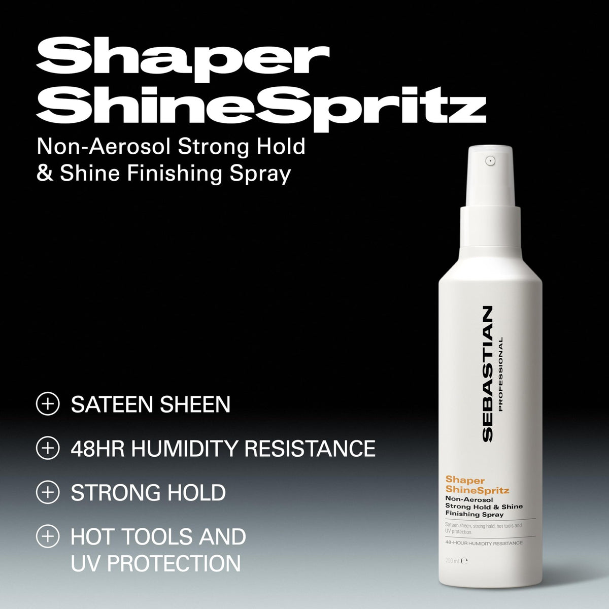 Hair Styling Gel & Satin Finish Spray for Flexible Hold and Heat Protection