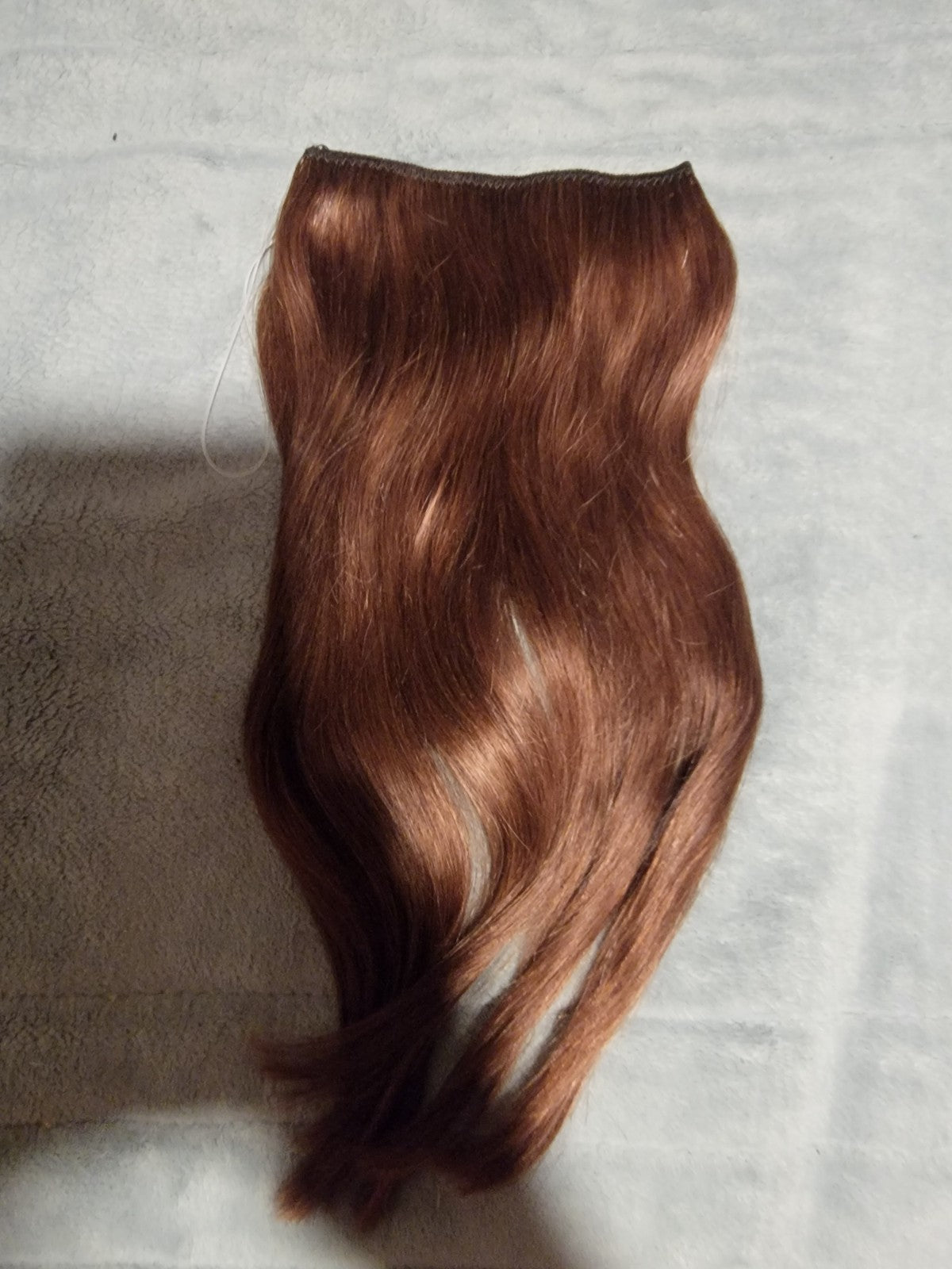 Halo Invisible Wire Hair Extensions - 100% Remy Human Hair, 11 Inch Medium Brown