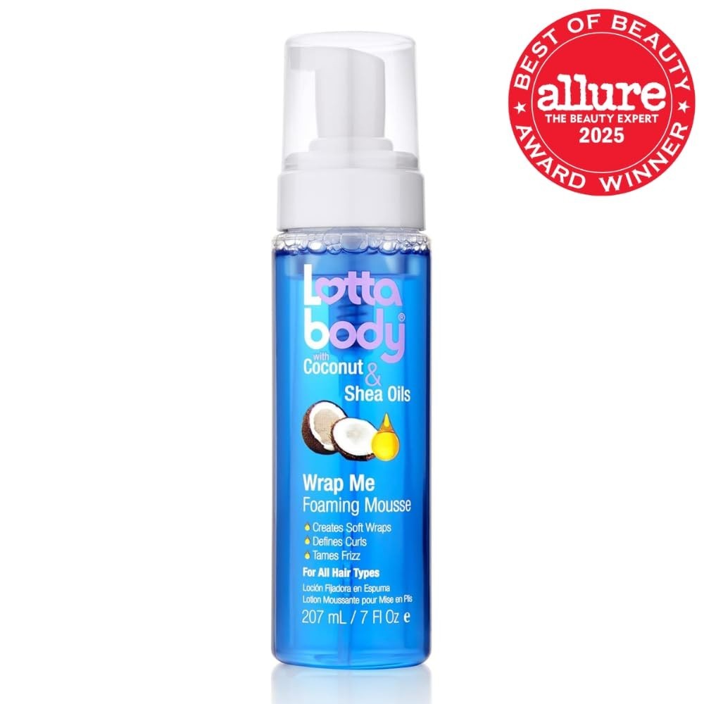 Curl-Defining Foaming Mousse with Coconut & Shea Oils for Natural & Relaxed Hair - 7 Oz