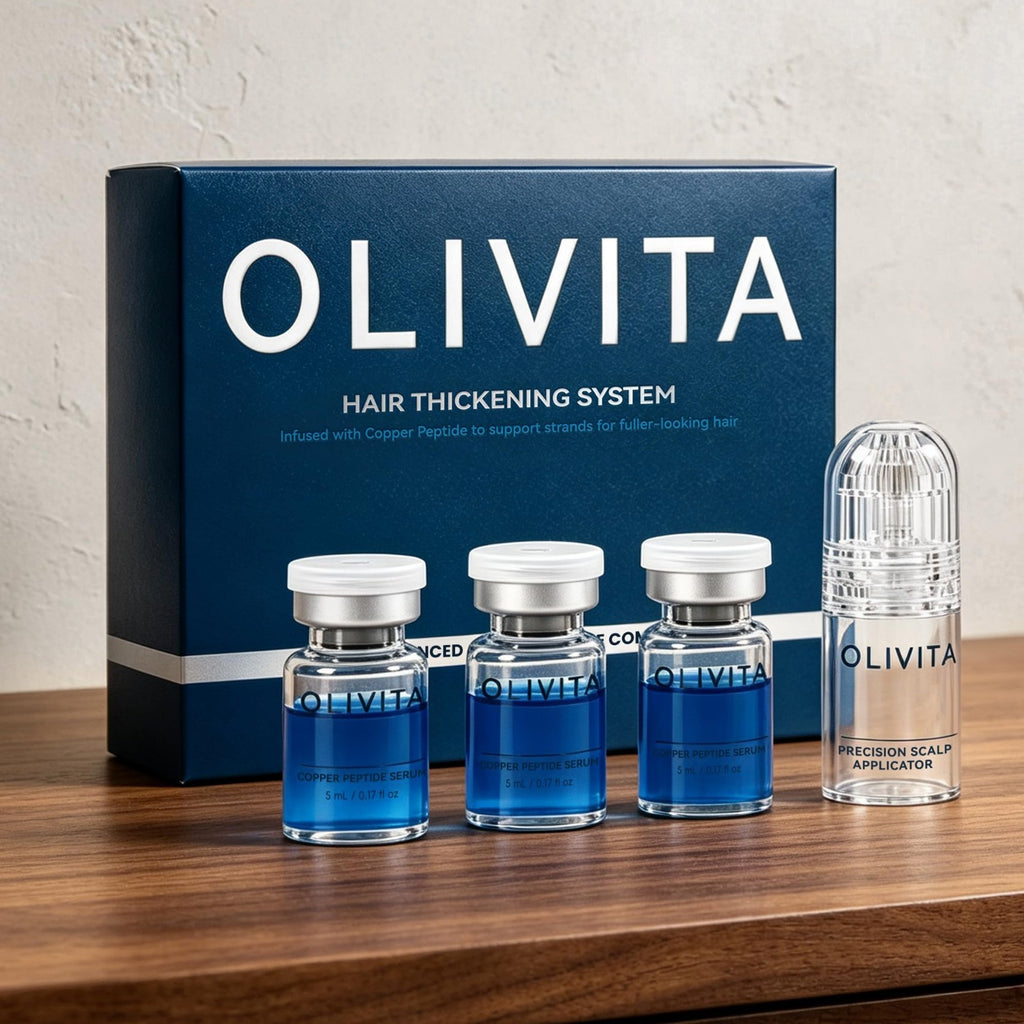 Hair Thickening System with Copper Peptide & Caffeine - 1 Month Treatment