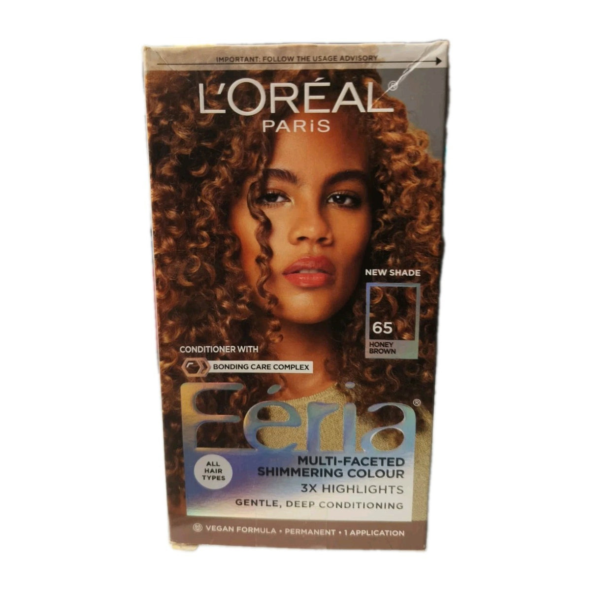 Hair Color Kit - Honey Brown Permanent Hair Dye, 2-Count
