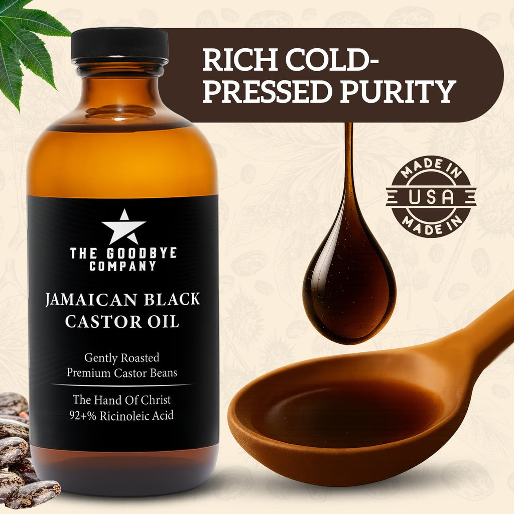 Black Castor Oil for Hair Growth 16.9 Fl Oz Organic Thickening Hair Oil