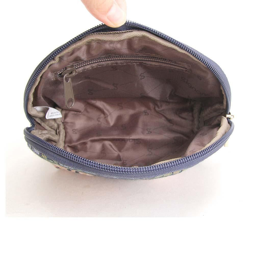 Strawberry Thief Cosmetic Make Up Bag - William Morris Blue