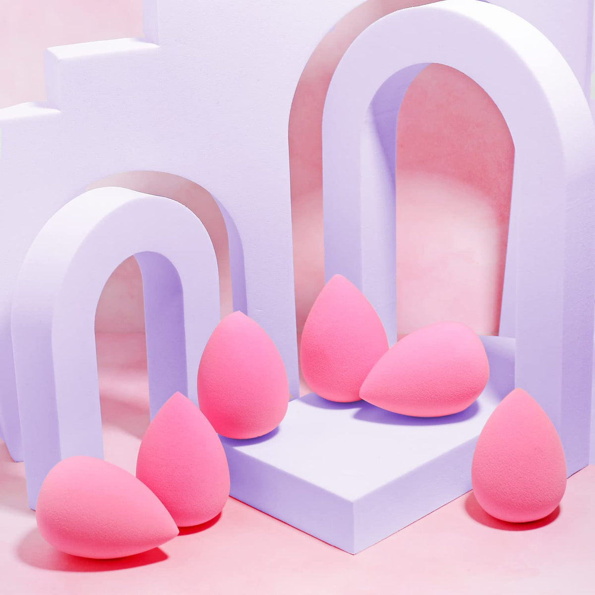 Makeup Sponge Set Latex-Free High-Definition Blender 6 Pieces