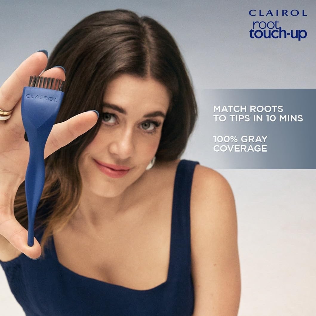 Root Touch Up Hair Dye Kit for Gray Coverage - Medium Brown, 6 Pack