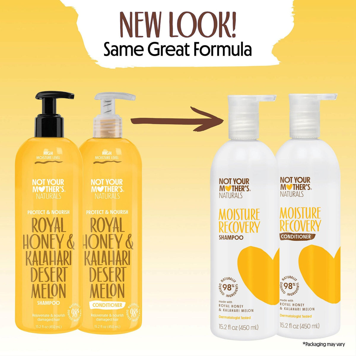 Nourishing Hair Shampoo & Conditioner Set - Honey Melon & Royal Honey - 15.2 Fl Oz Pack of 2
