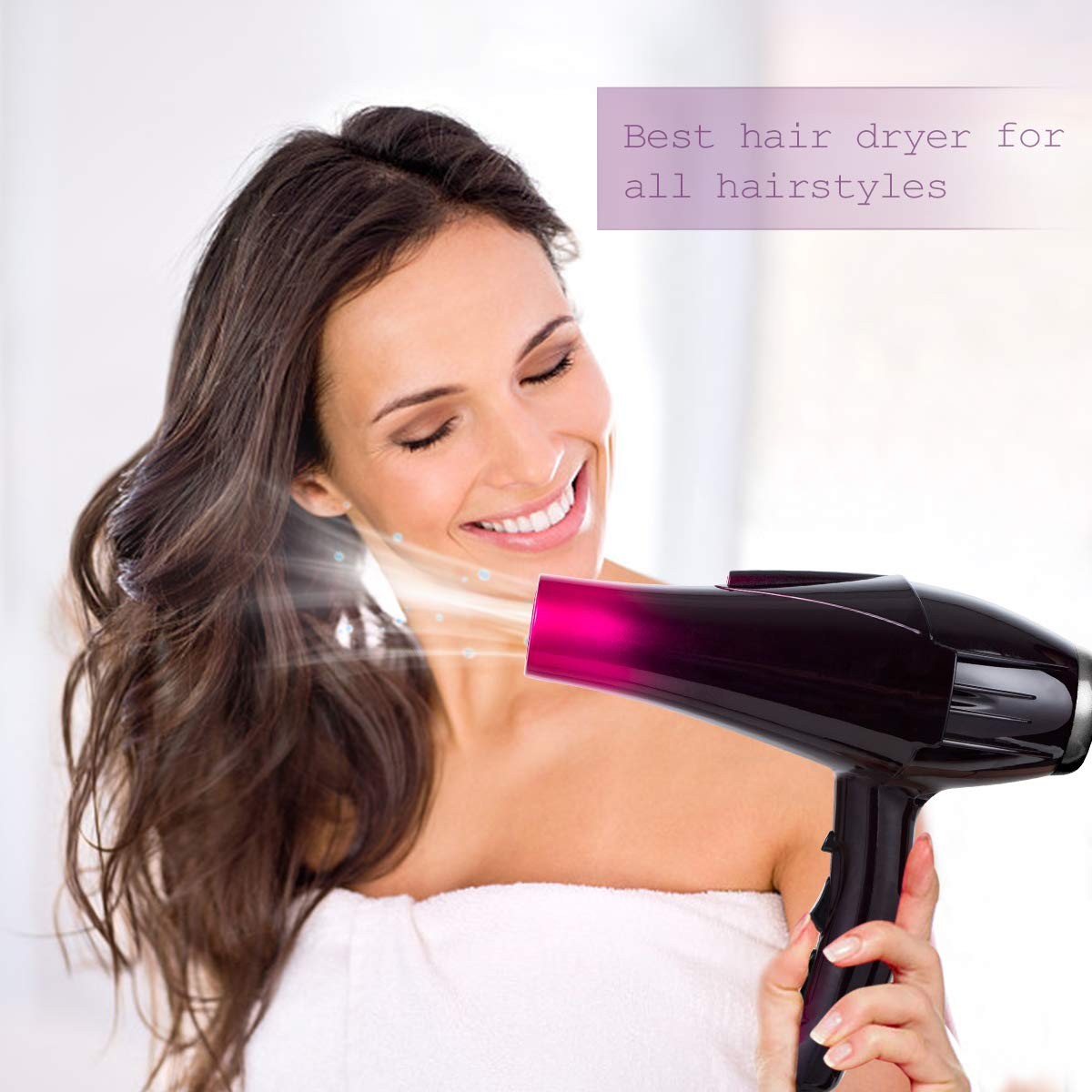 Ionic Hair Dryer 3500W Fast Drying Professional Salon Hair Dryer