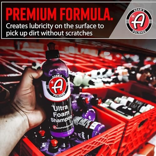 Ultra Foam Car Shampoo 16oz - pH Neutral, Sudsy Wash for Safe Vehicle Cleaning