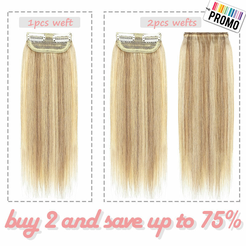 Seamless Clip-In Hairpiece Extensions for Natural Looks - Remy Human Hair