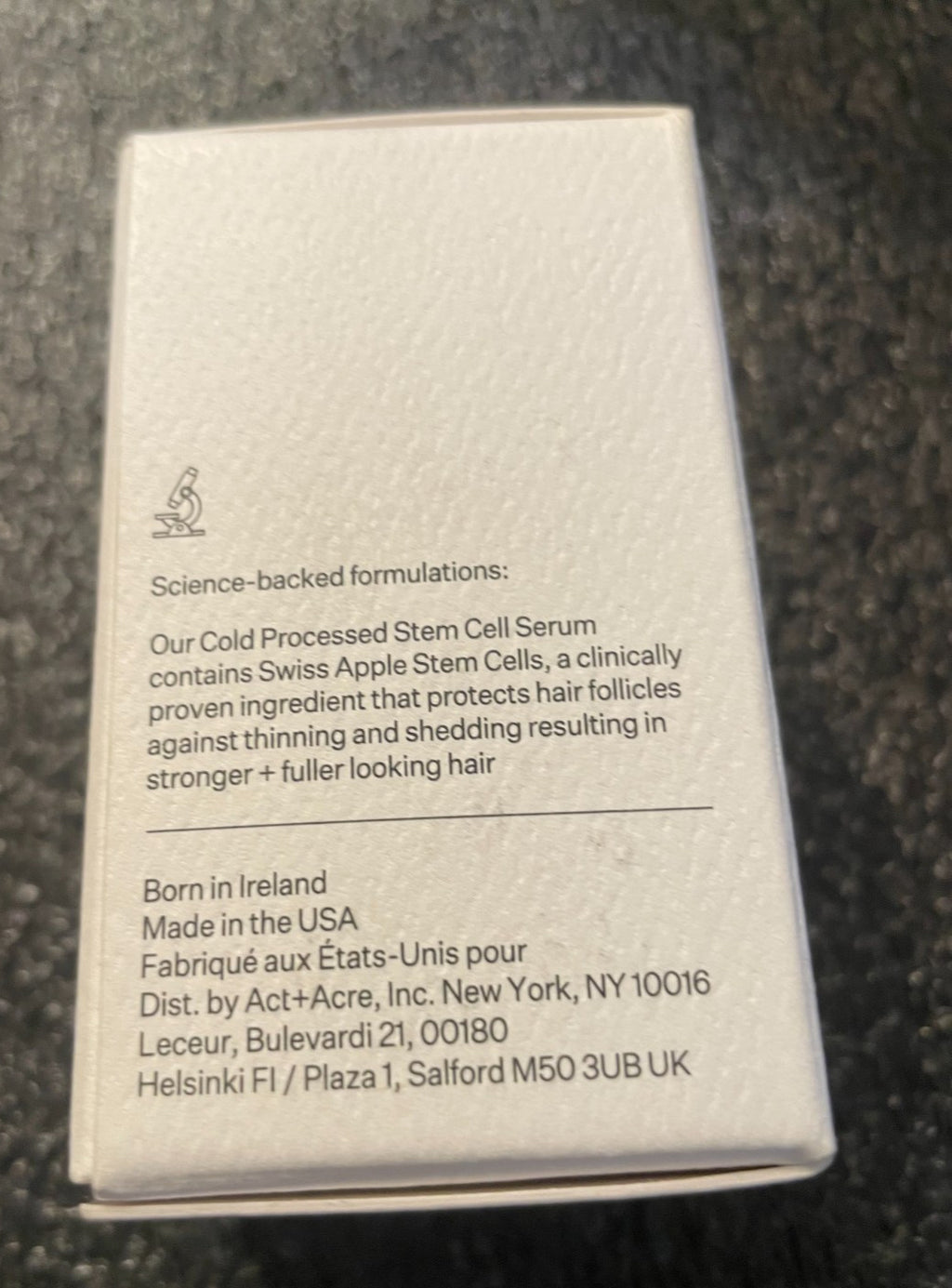 ACT+ACRE Cold Processed Stem Cell Hair Serum - 1oz/30mL Full Size
