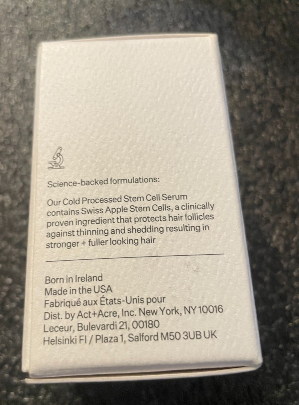 ACT+ACRE Cold Processed Stem Cell Hair Serum - 1oz/30mL Full Size