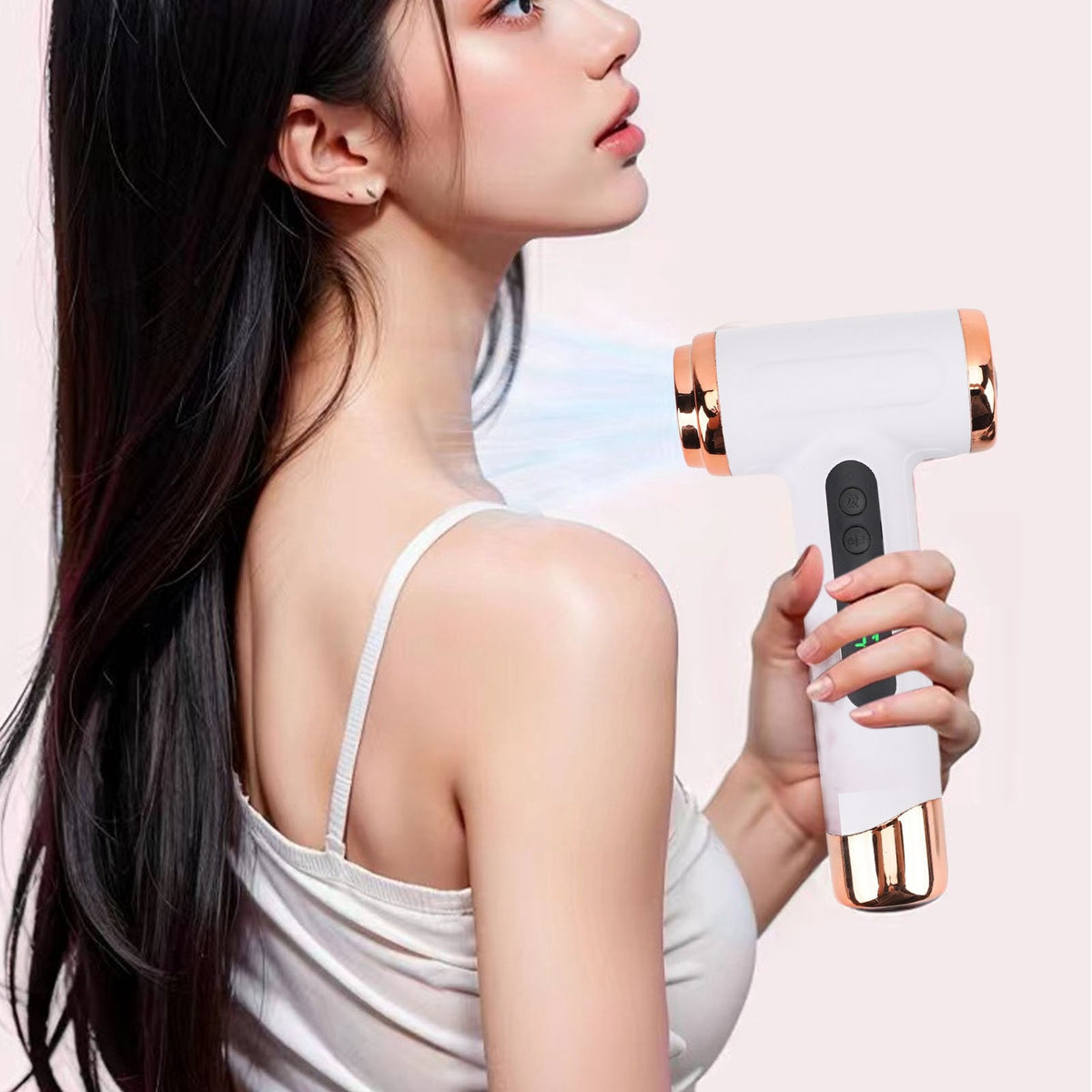 Cordless Portable Hair Dryer 15000mAh USB Rechargeable Styling Tool