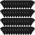 48 Pcs Triangle Velour Makeup Powder Puffs - Black