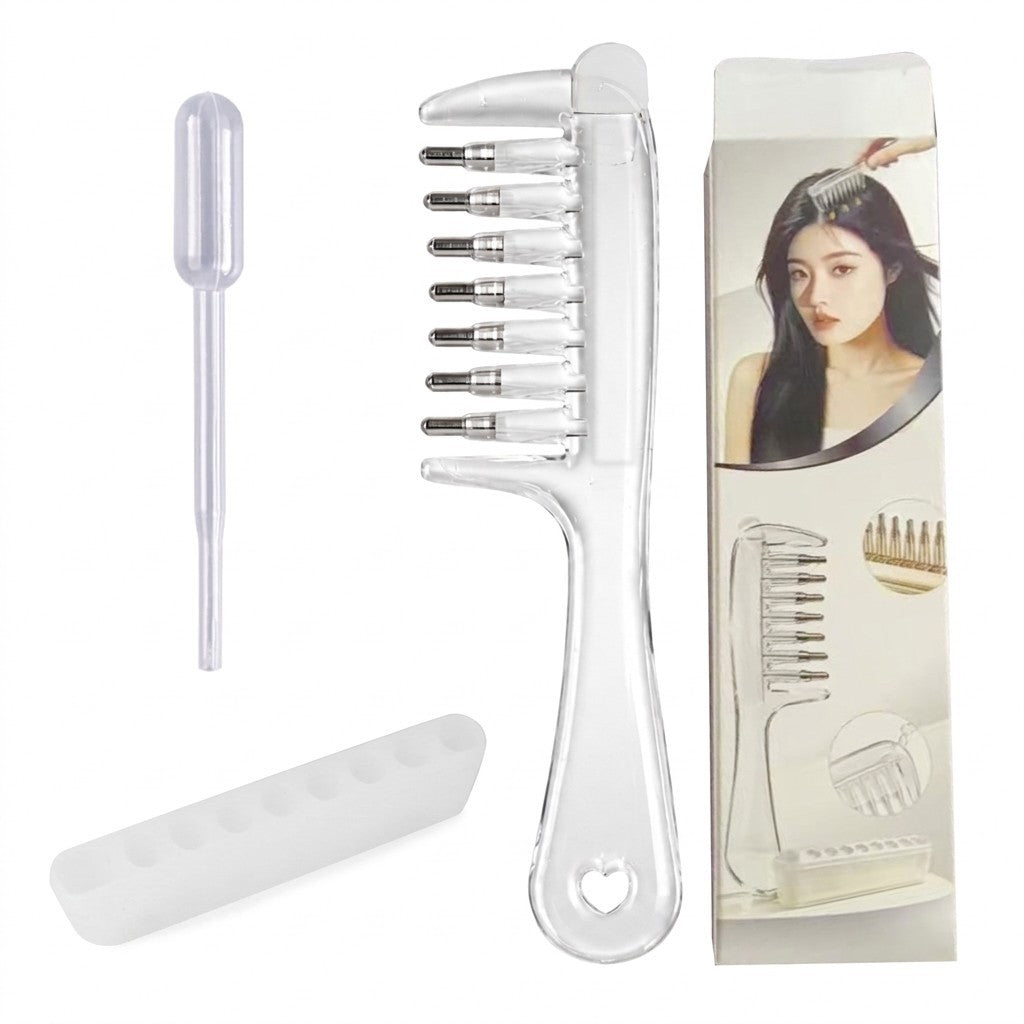 Hair Growth Scalp Oil Applicator Comb with Roller Ball Reusable Liquid Dispenser