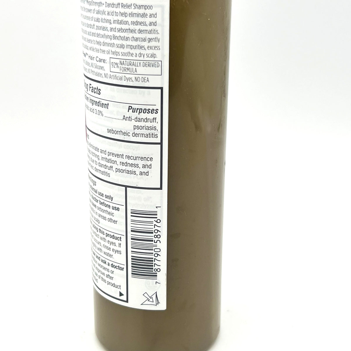 Dandruff Relief Shampoo for Flaky Scalp – MegaStrength Plus 8.4oz