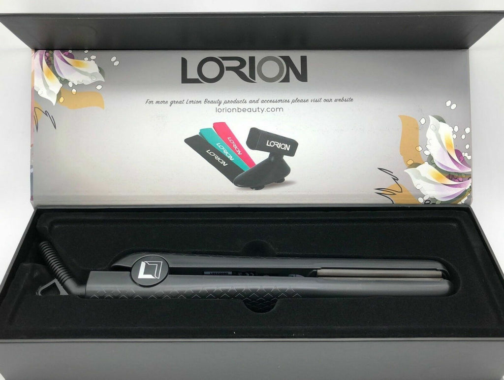 Ceramic Flat Iron for Hair Styling - 1.25 Inch, Ionic Technology, Adjustable Temp
