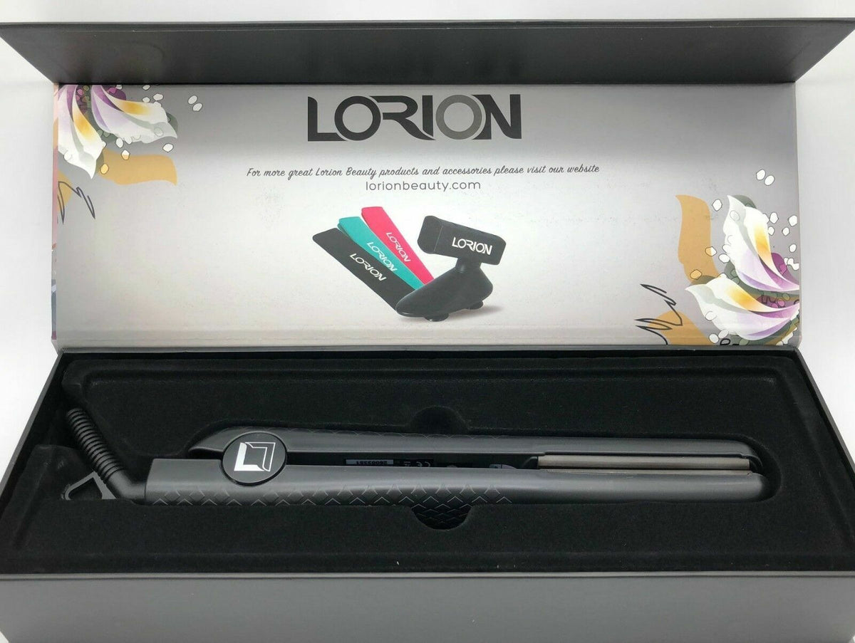 Ceramic Flat Iron for Hair Styling - 1.25 Inch, Ionic Technology, Adjustable Temp