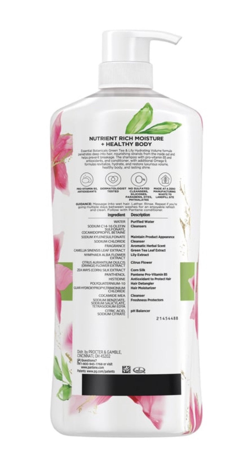Hydrating Volume Shampoo with Green Tea & Lily - 38.2 oz