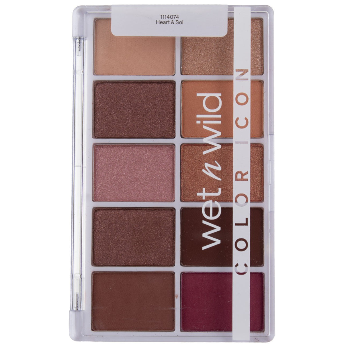 10-Pan Eyeshadow Palette Vegan Matte Satin Shimmer Metallic Colors