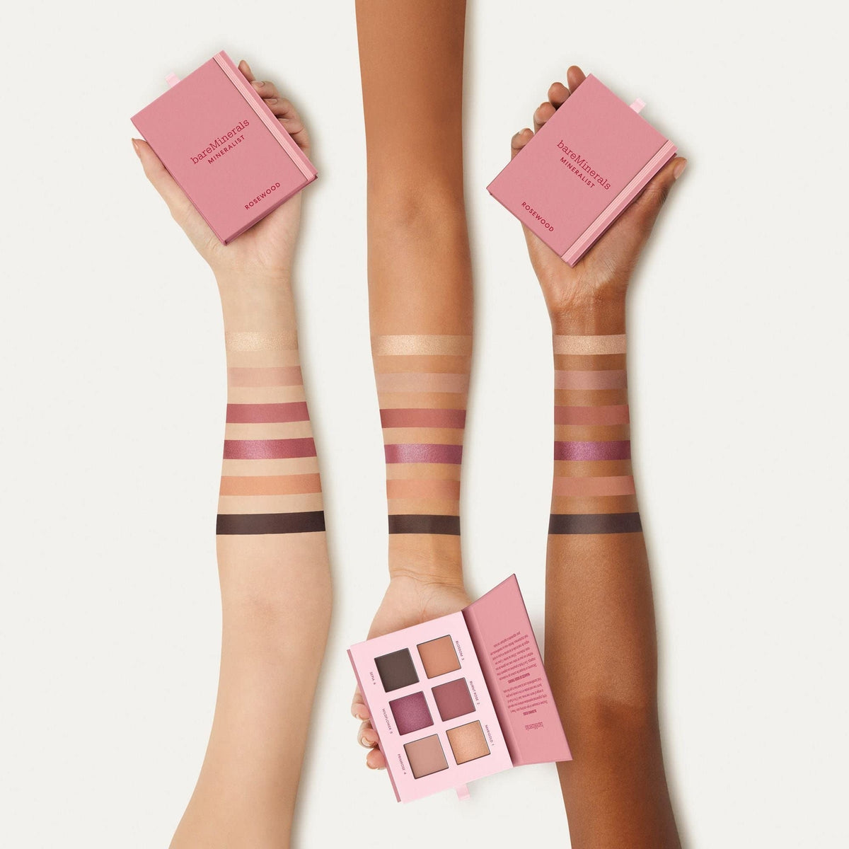 Vegan Eyeshadow Palette with 6 Pigmented Shades - Rosewood