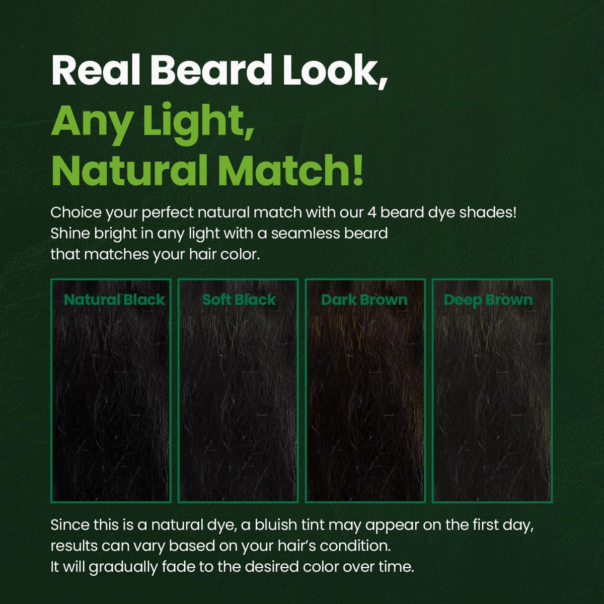 Herb for Men Mustache & Beard Dye - Dark Brown, PPD-Free, Ammonia-Free