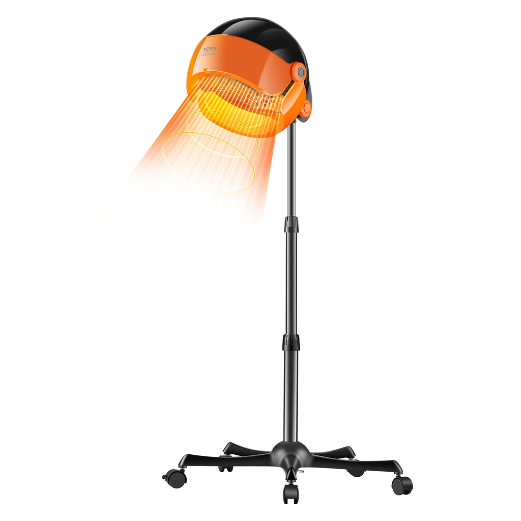 Ionic Hooded Hair Dryer 1875W with Negative Ion Technology, 9 Settings & Adjustable Height