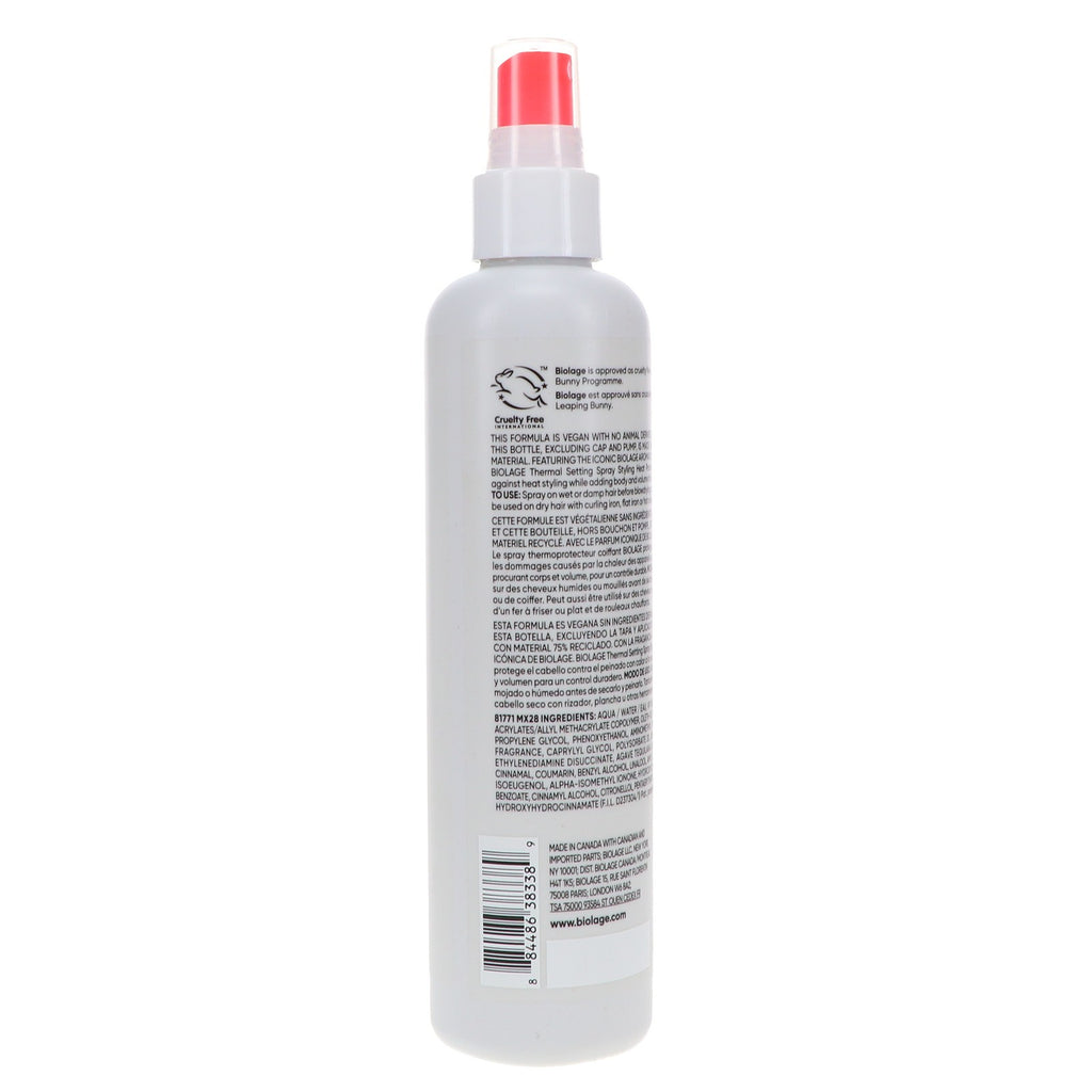 Thermal Styling Spray with UV Protection - 8.5 oz Hair Heat Protectant