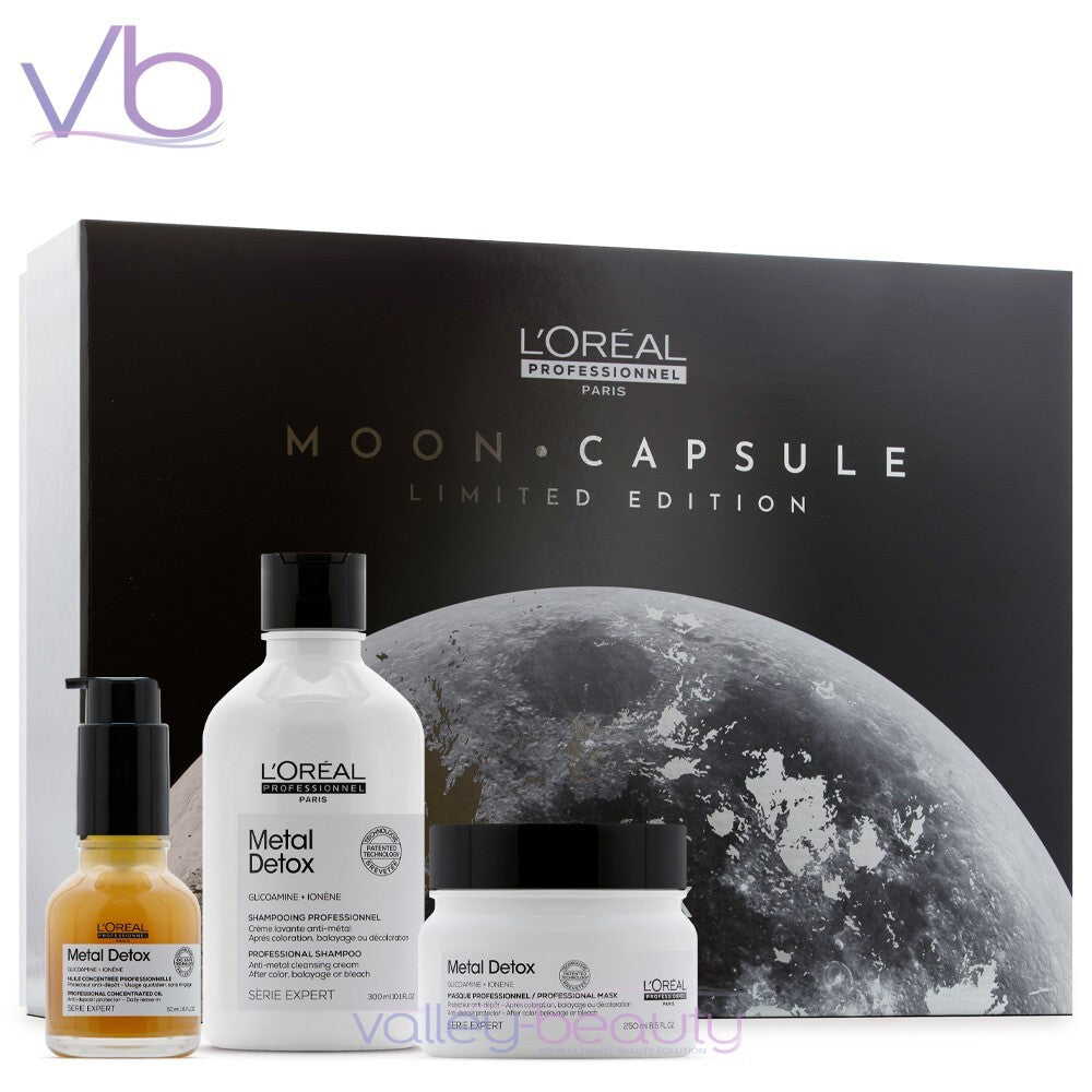 L'Oreal Metal Detox Moon Capsule Hair Care Set - Limited Edition Trio