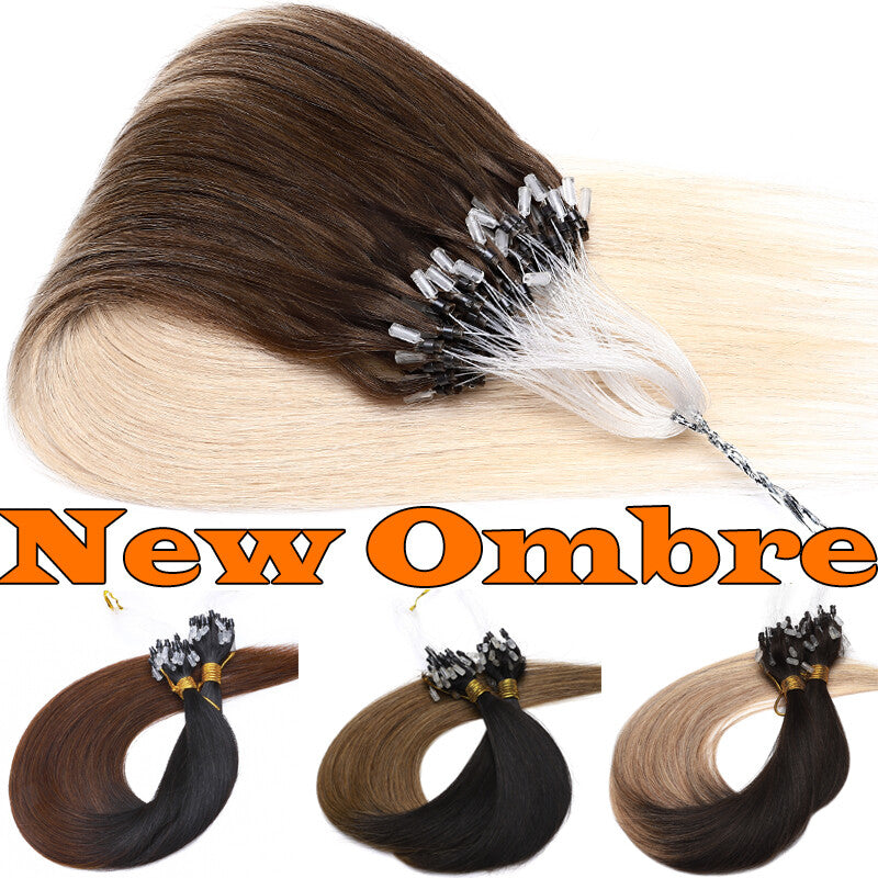 Micro Ring Hair Extensions - Remy Human Hair Beads & Loop Links