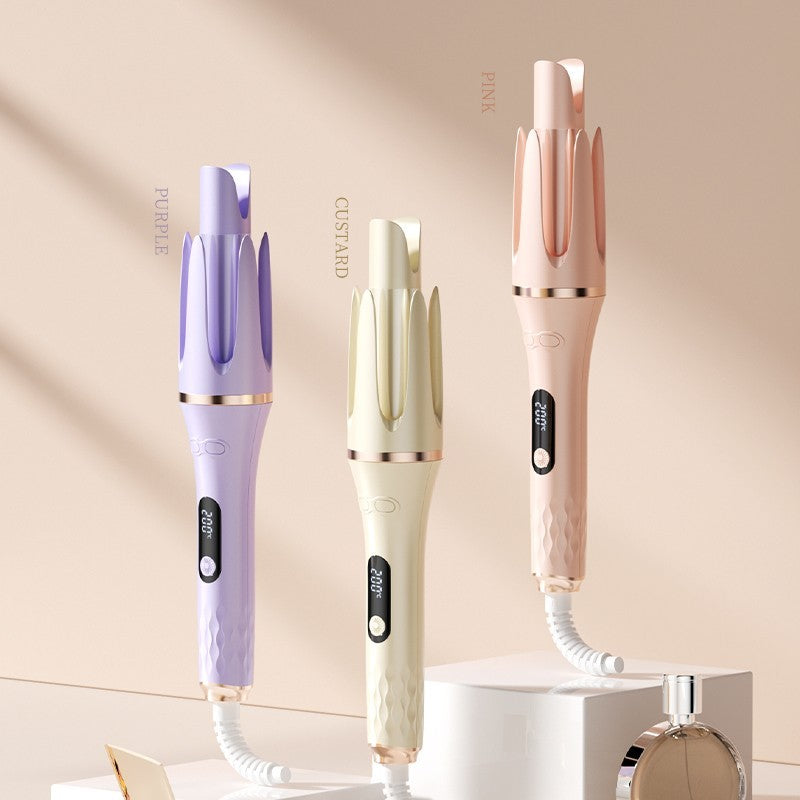 Automatic Hair Curler with 4 Modes, 32mm Rotating Curling Wand - Fast, Safe Styling