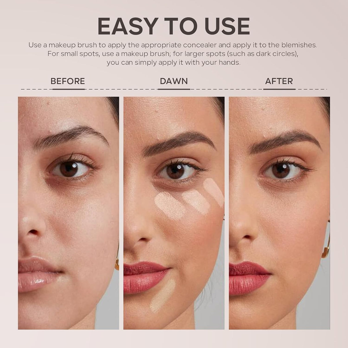 Under Eye Brightener Dark Circle Concealer Cream 1 Ounce Pink