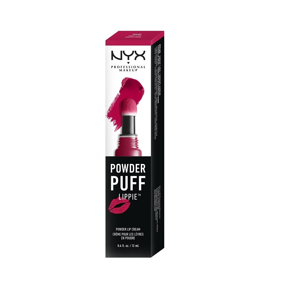 Liquid Lipstick with Powder Puff Application - Vegan, Long-Lasting Lip Color