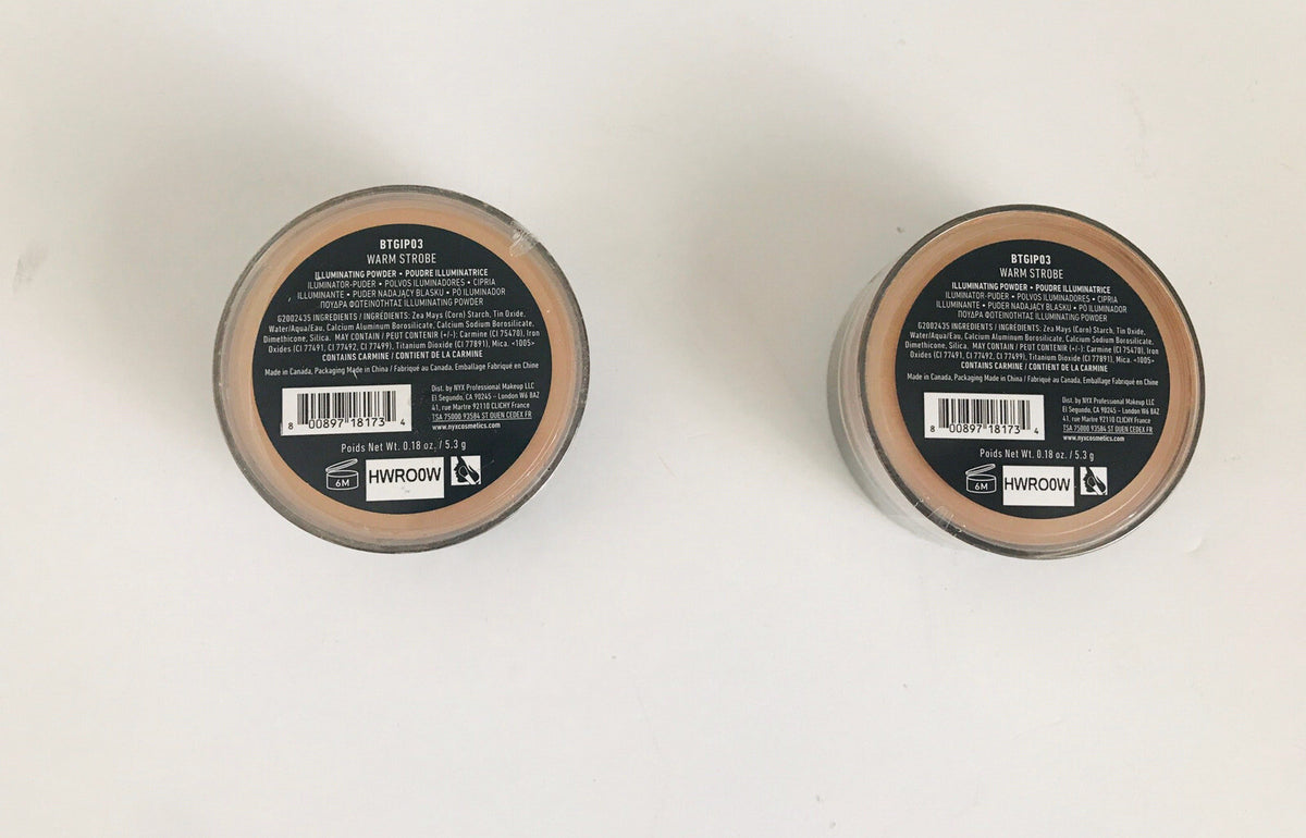 NYX Born to Glow Illuminating Powder - Warm Strobe Highlighter 0.18 oz