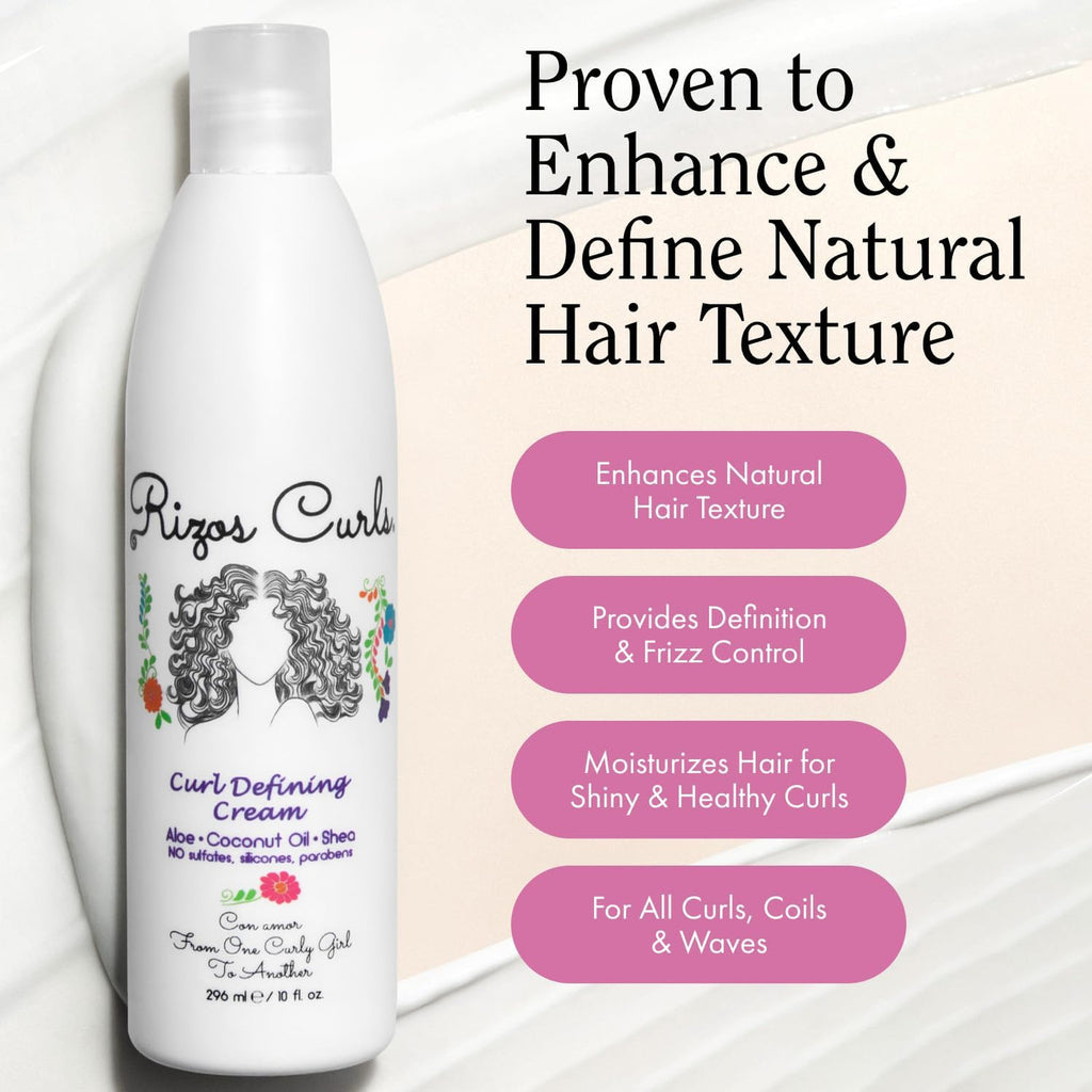 Curl Defining Cream for Wavy Curly Coily Hair Frizz Control & Softening