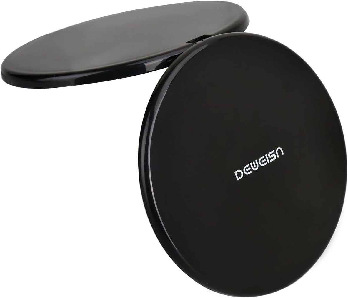 Compact 10x Magnifying Makeup Mirror 4 Inch Travel Pocket Black