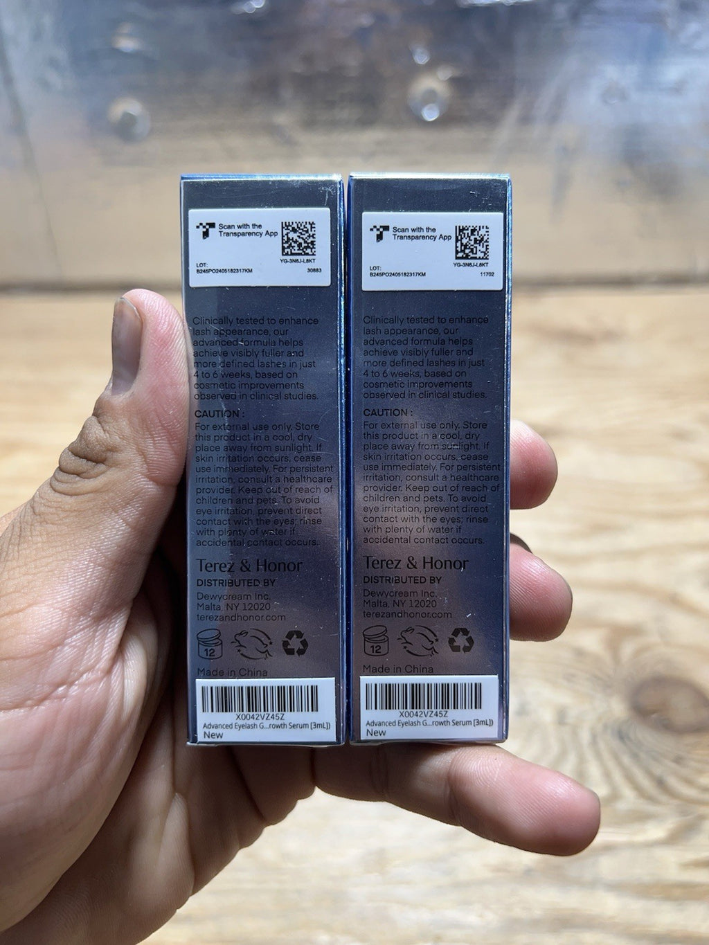 Eyelash and Brow Serum - 0.1 Oz, Lash & Brow Growth Treatment, Sealed