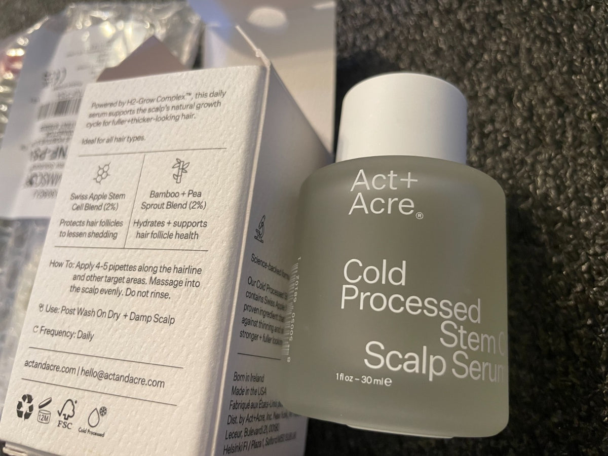 ACT+ACRE Cold Processed Stem Cell Hair Serum - 1oz/30mL Full Size