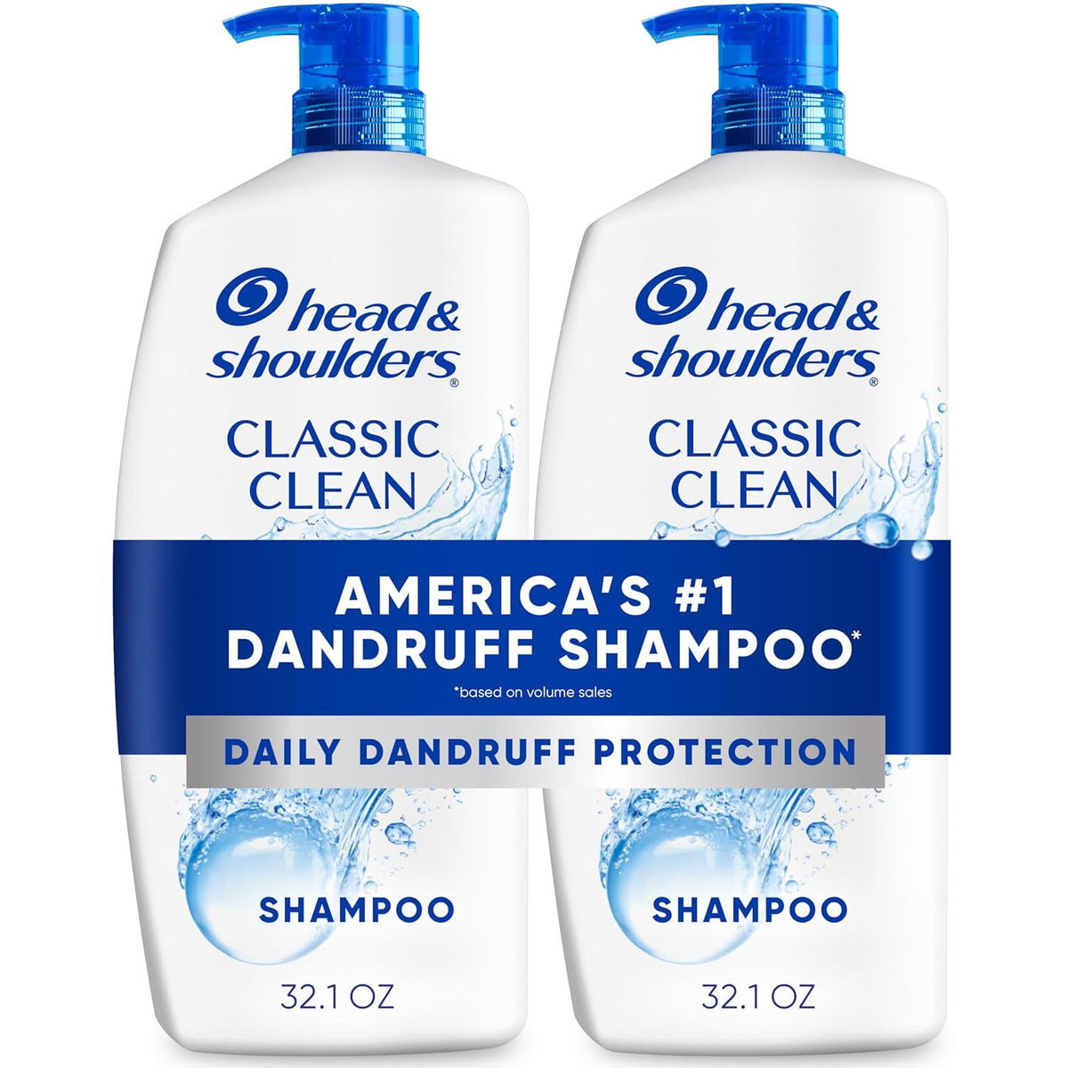 Anti-Dandruff Shampoo Twin Pack - 2 x 32.1 Fl Oz, Clears Flakes & Itch