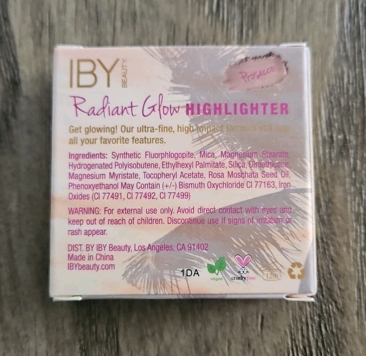 IBY Beauty Radiant Glow Highlighter PROSECCO Travel Size 0.1oz Makeup