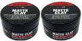 Matte Texturizing Hair Clay 2.5oz - Pack of 2 for Strong, Natural Hold