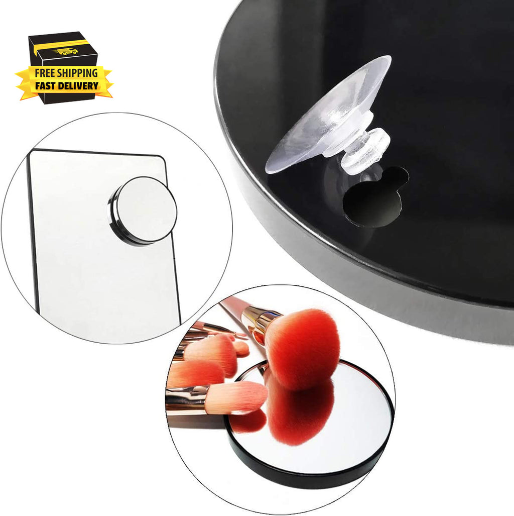 10X Magnifying Makeup Mirror with Suction Cups - Round Cosmetic Mirror for Facial Care