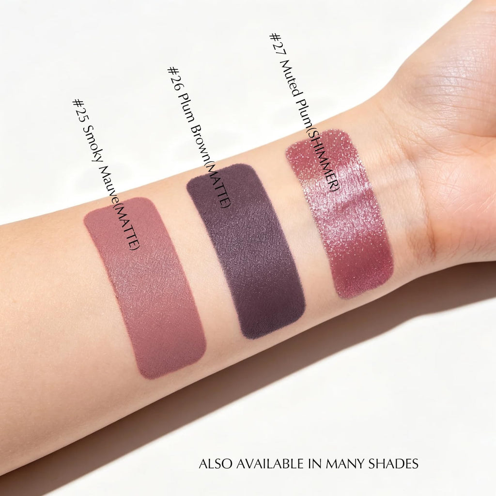 Cream Eyeshadow Stick Matte Plum Brown Long-Lasting Eye Makeup for Mature Women
