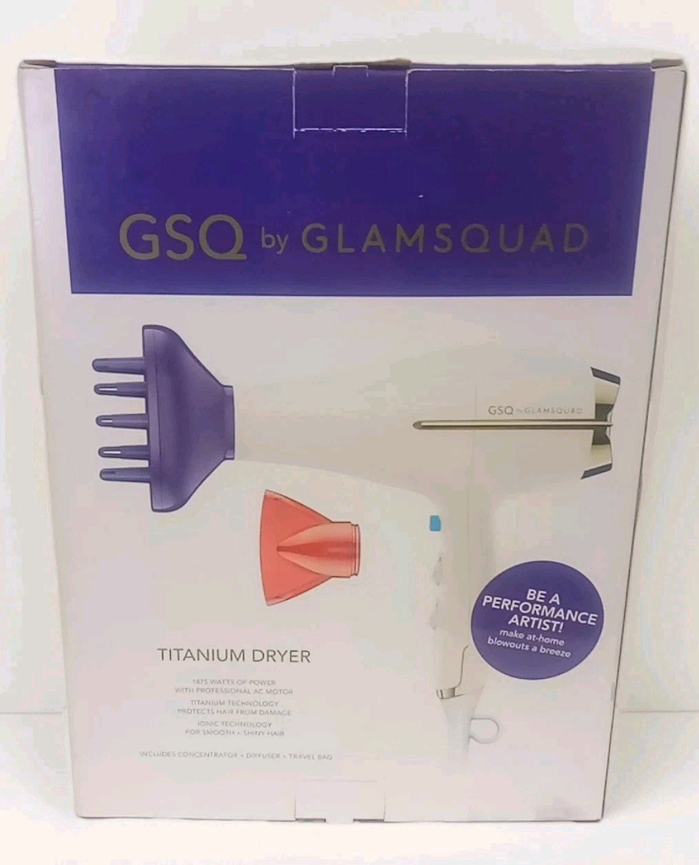 Professional Titanium Hair Dryer - Fast Drying & Shine - GSQ Glamsquad