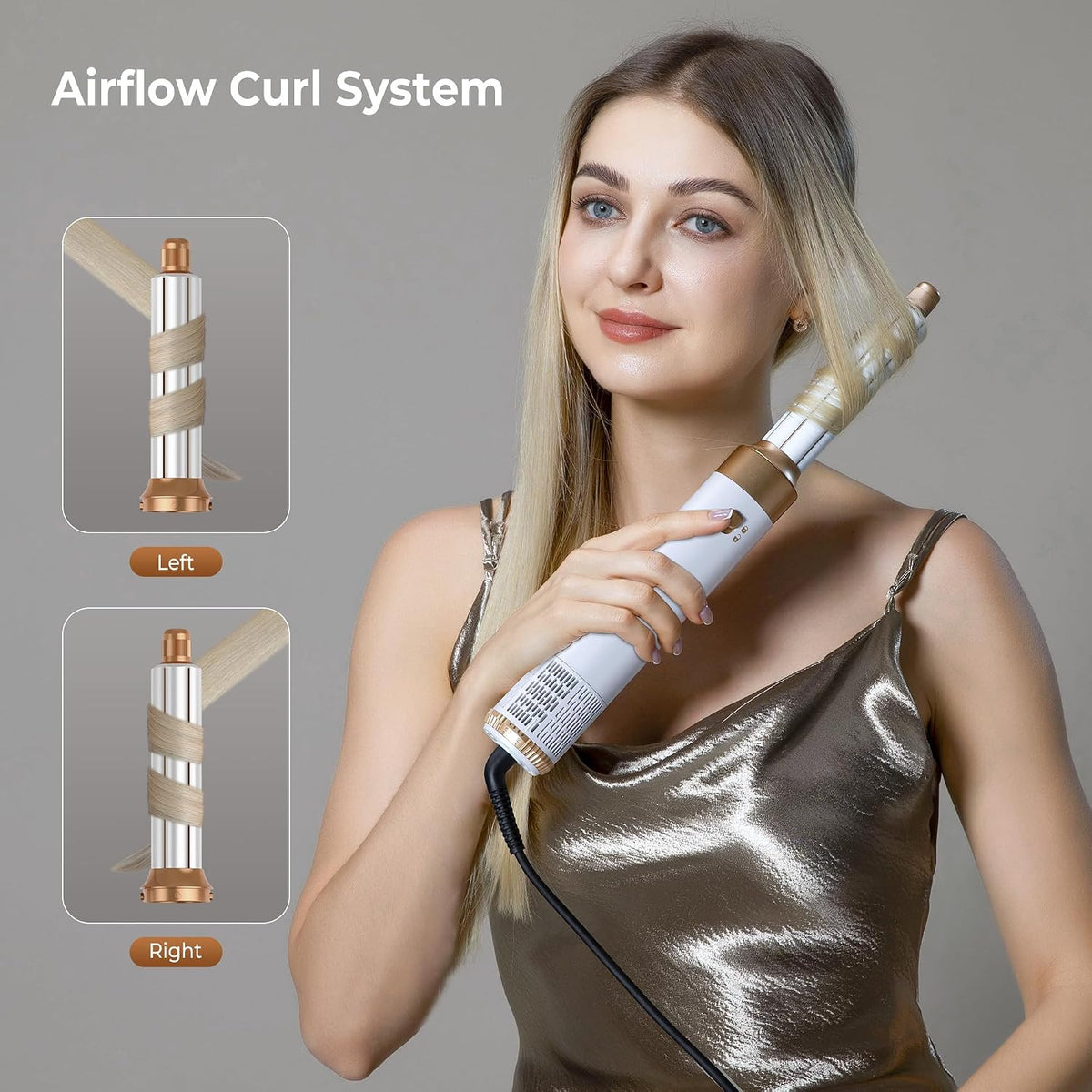 6-in-1 Hair Dryer Brush Styler - Curl, Straighten & Volumize
